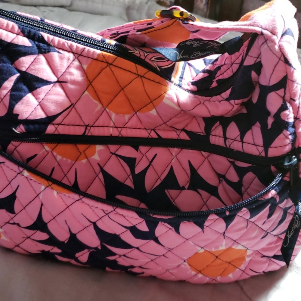 Pink flower Vera Bradley bag - Picture 5 of 6